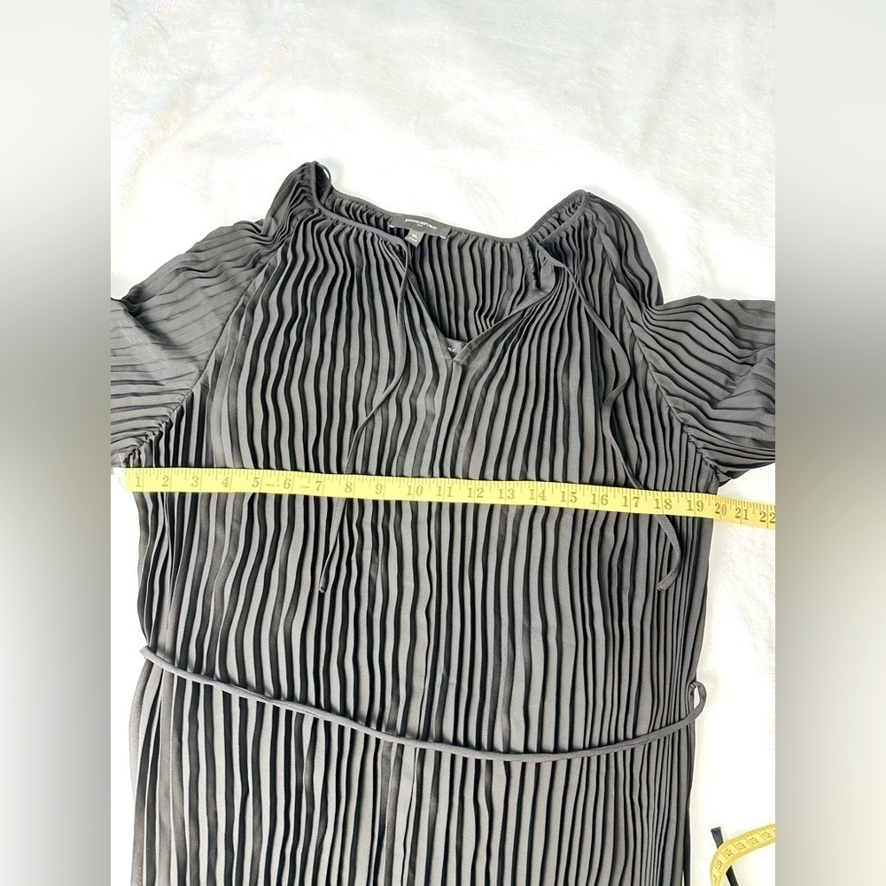 Banana Republic Factory Long Sleeve Pleated Mini Dress Size XL - Picture 8 of 11